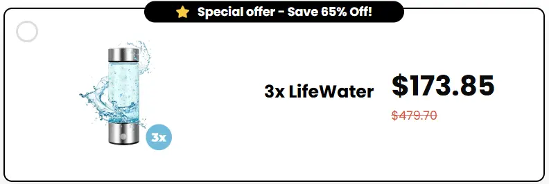 LifeWater Hydrogen Bottle 15