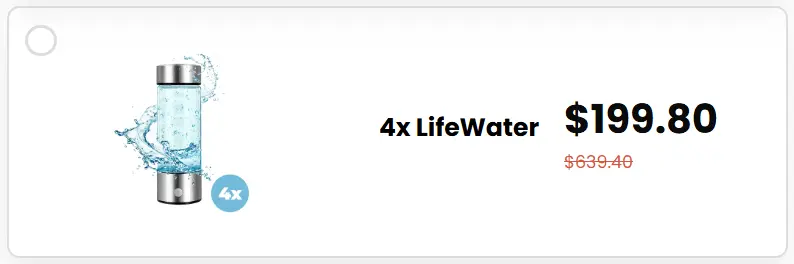 LifeWater Hydrogen Bottle 13